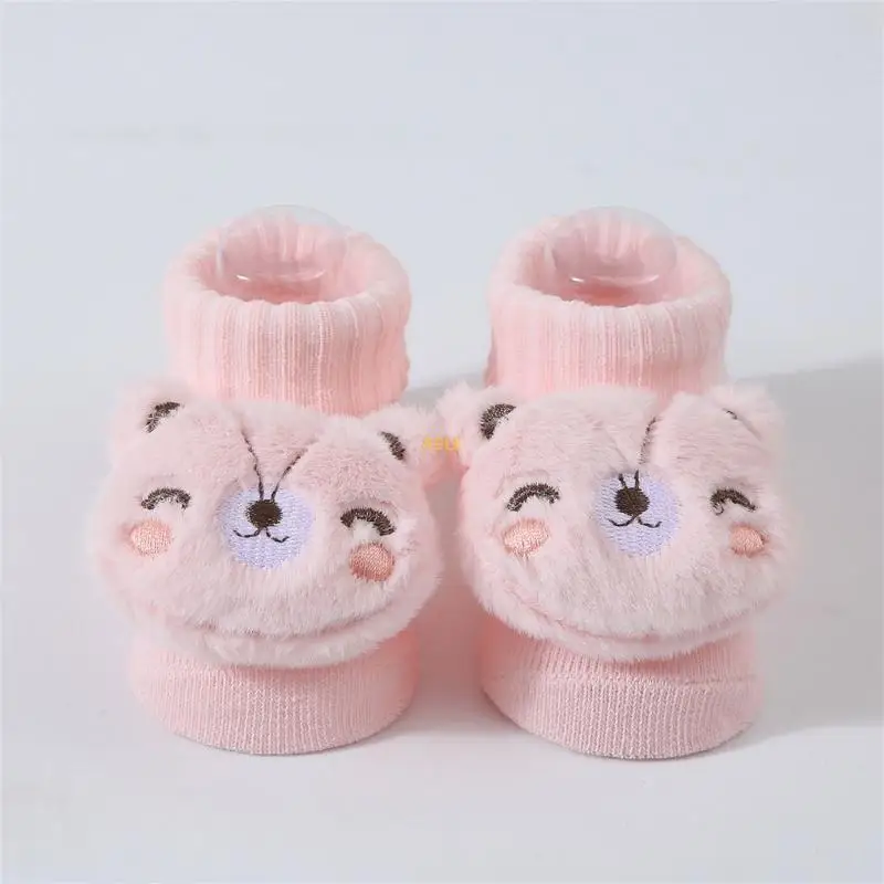 

Lightweight Baby Walking Socks Non Slip Baby Walking Socks Solid Color Baby Socks Stripes Baby Socks for Toddlers Gift