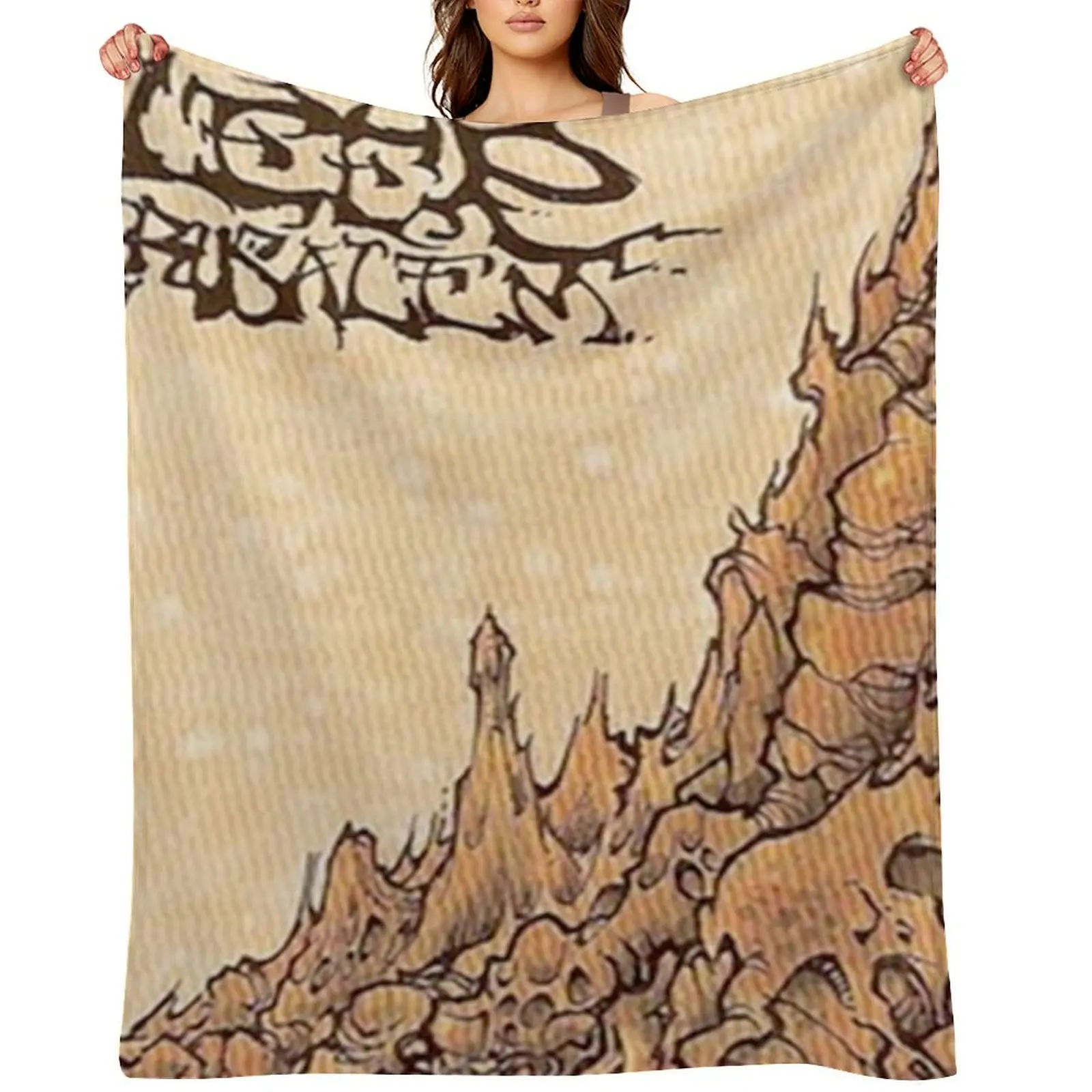 

Sleep - Jerusalem - Original Dope Smoker Artwork Throw Blanket Softest Sofa Fashion Sofas Personalized Gift Blankets