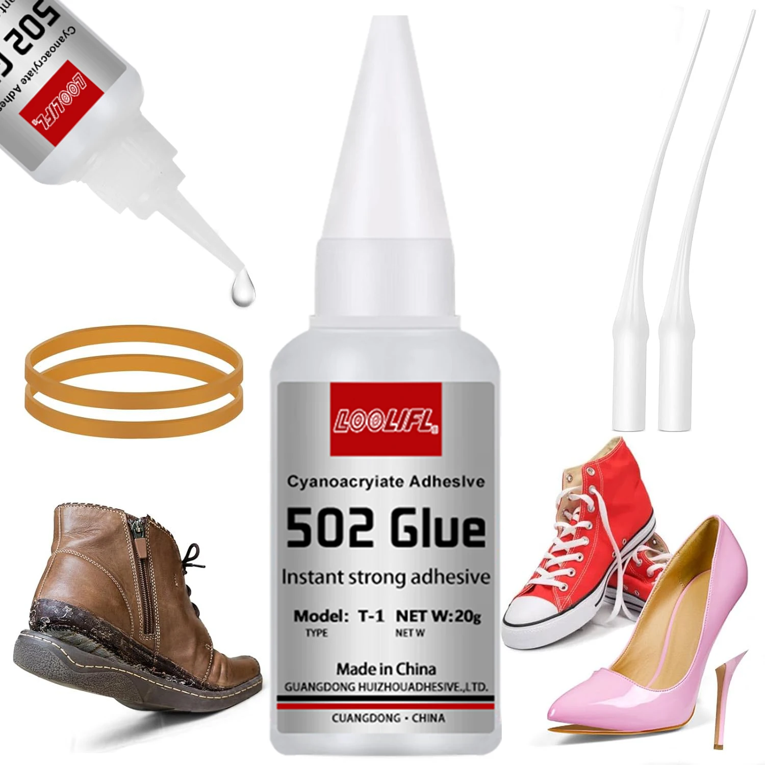 502 إصلاح أحذية مطاطية قوية ، مقاومة للماء ، قوية ، إصلاح سريع ، وحدة مطاطية ، أحذية ، صنادل ، أحذية رياضية ومختلف الأحذية