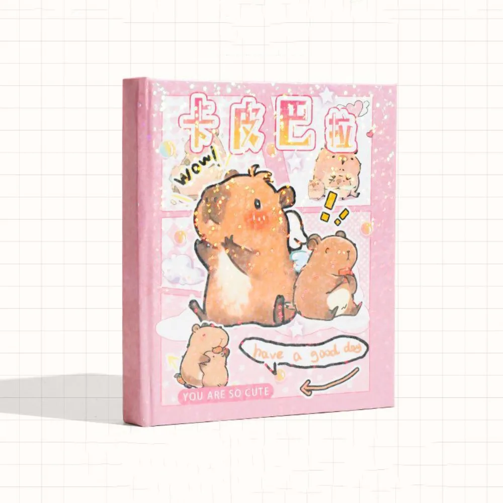 Agenda Organizer Capybara Capybara Notebook Blank Unlined A7 Pocket Notes Cute Sparkling Small Notepad Student Diary