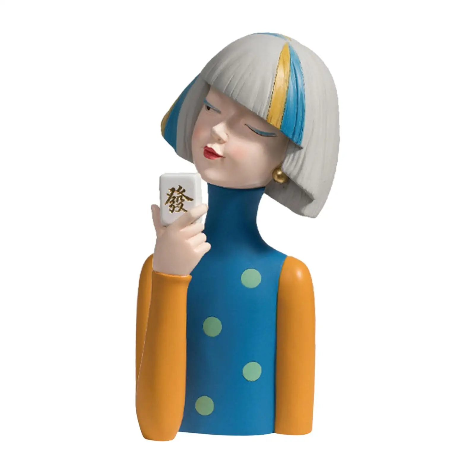 

Tabletop Ornament Collection Table Centerpiece Decorative Desk Figure Girl Statue for Bookshelves Multifunctional Lightweight
