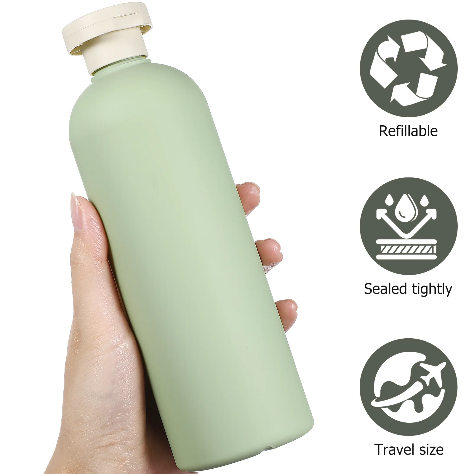 Liquid Bottles Shower Gel Travel Shampoo Toiletries Containers Toiletry Green