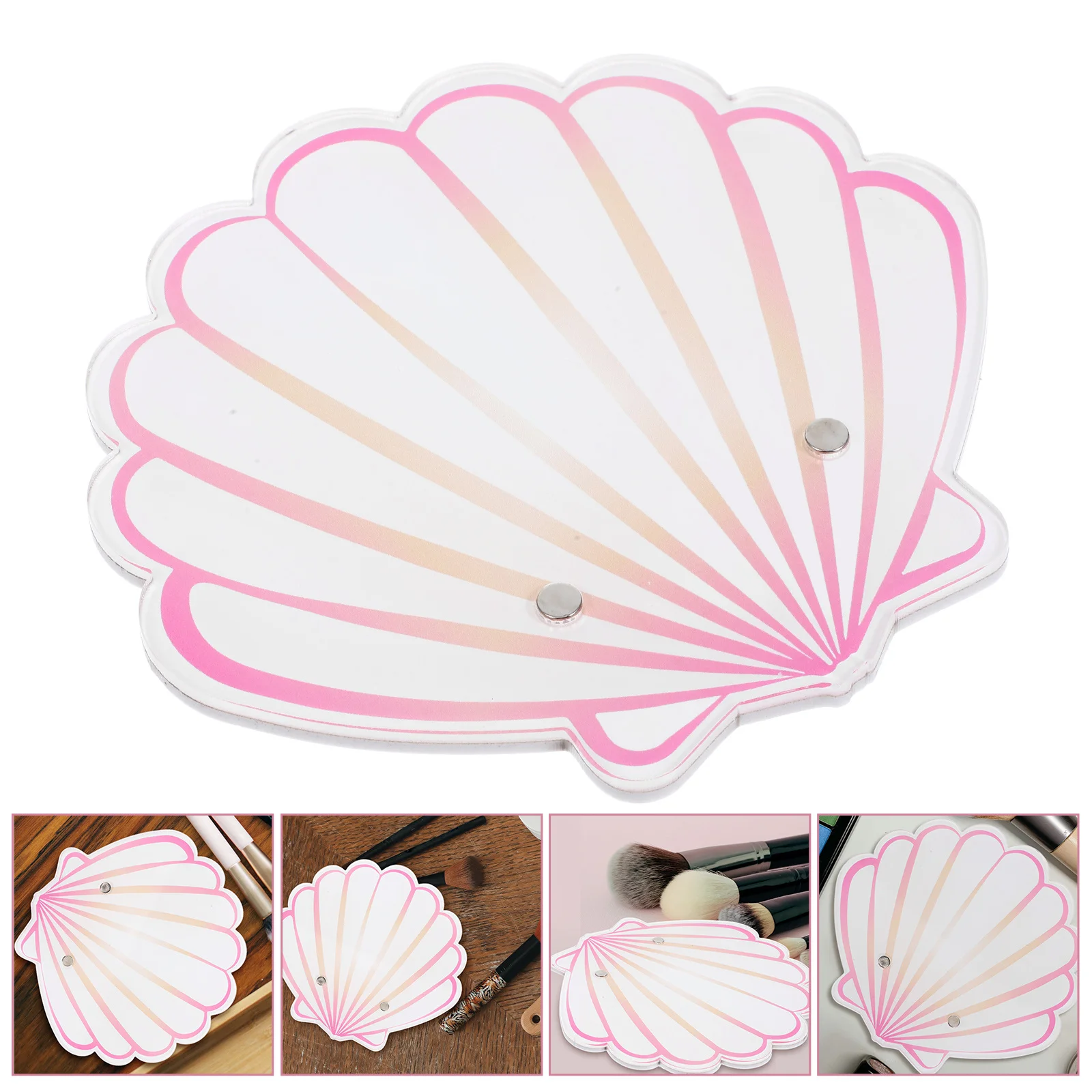 Shell Lash Tray Acrylic Eyelash Extension Board Durable Smooth Surface For Glue Paint Storage Makeup Tool Beauty Salon