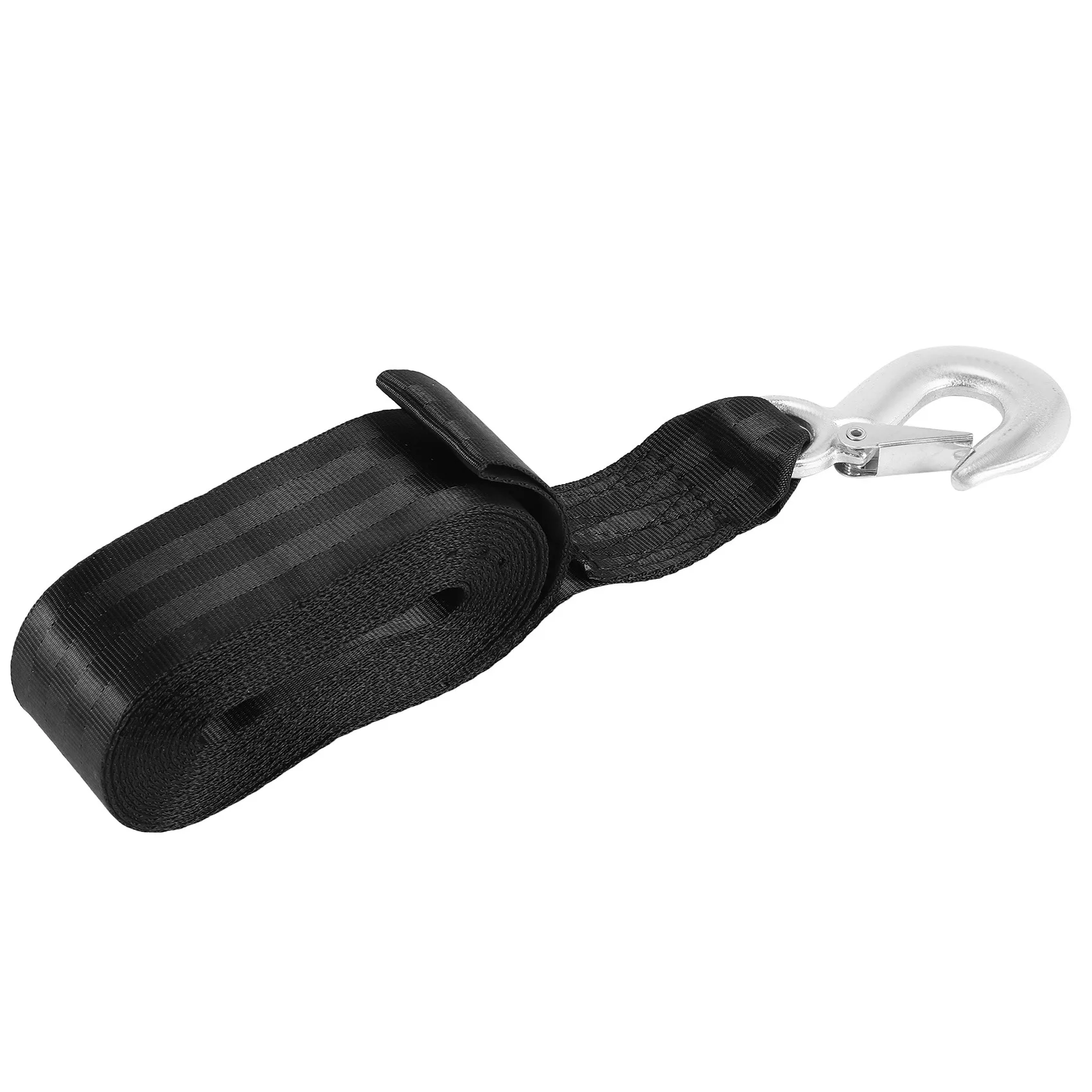 Boat Trailer Winch Strap Replacement with Hook for Boat, Fishing Jet Ski,Towing Replacement Securing Tie Down Marine F