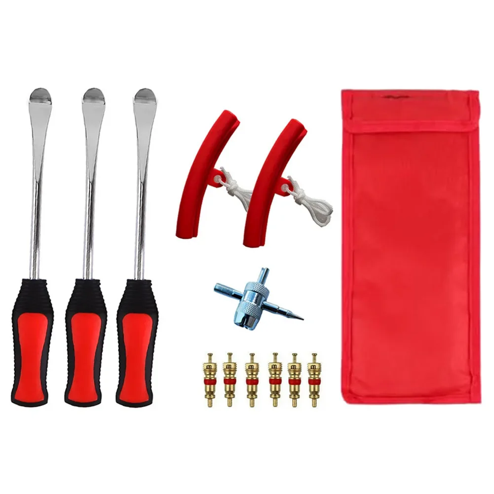 

12 шт., инструмент для снятия автомобильных мотоциклетных шин 30,5 см, защитное колесо и клапан для автомобиля, инструмент для ремонта шин мотоцикла