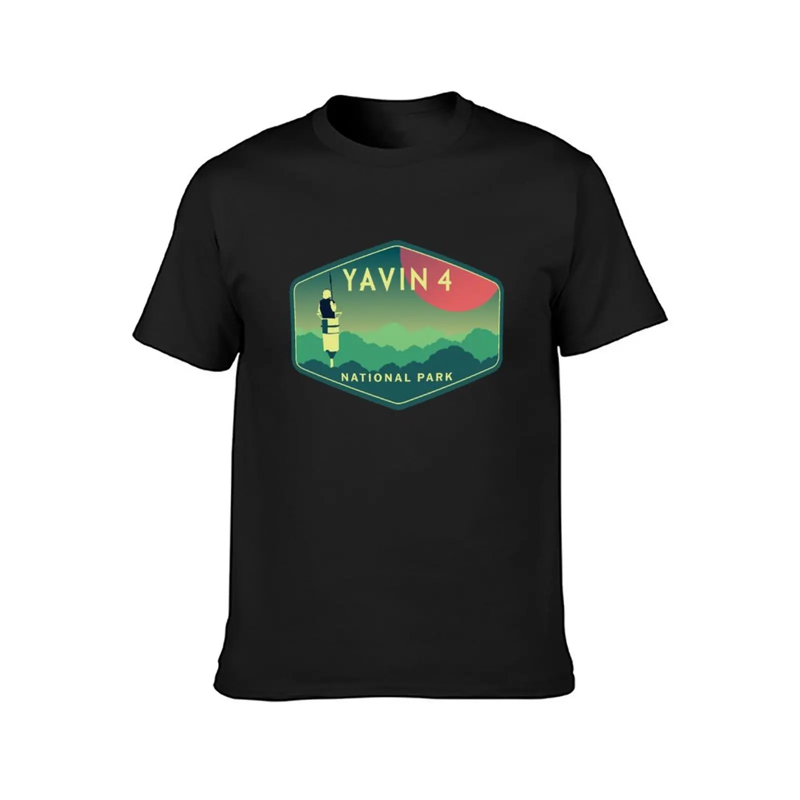 Yavin 4 National Park T-Shirt tops korean fashion Blouse plain black t shirts men