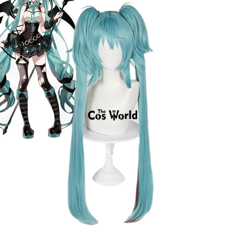 

2023 Miku x Rascal Collab Little Devil 70 см длинные прямые аниме косплей парики волокно термостойкие синтетические волосы + шапочка для парика