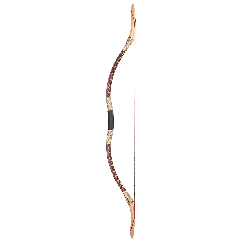 Toppanahan-busur Recurve kayu untuk orang dewasa, busur panjang, busur Recurve buatan tangan, berburu luar ruangan, 52 ", 30 ~ 55lbs, satu buah