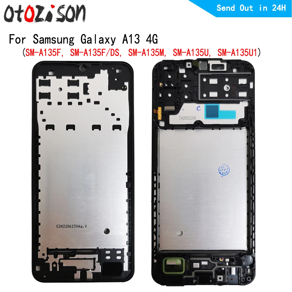 Housing Middle Frame LCD Bezel Plate Panel Chassis For Samsung Galaxy A13 4G 5G A135 A136 Phone Middle Frame