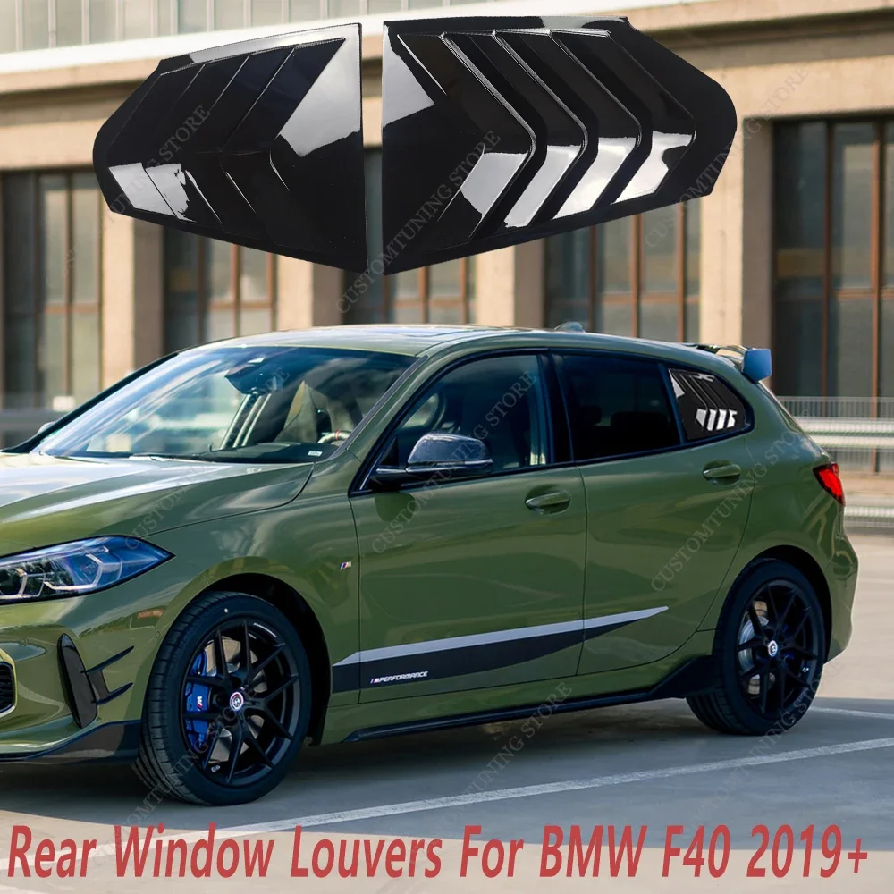 Car Styling Rear Window Louvers For BMW F40 116d 118d 118i 120d 120i 128ti M135i 2019-2024 Rear Triangle Window Shade Spoiler