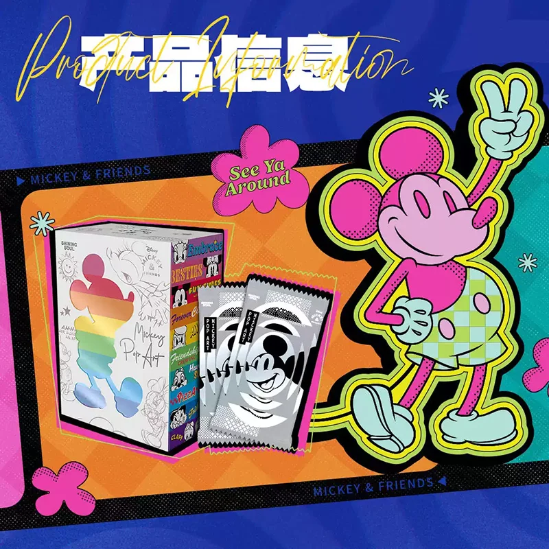 Shining Soul Disney Mickey et ses amis, cartes de collection haut de gamme Pop Art, collection de cartes tendance, cartes d'anime rares, souvenirs