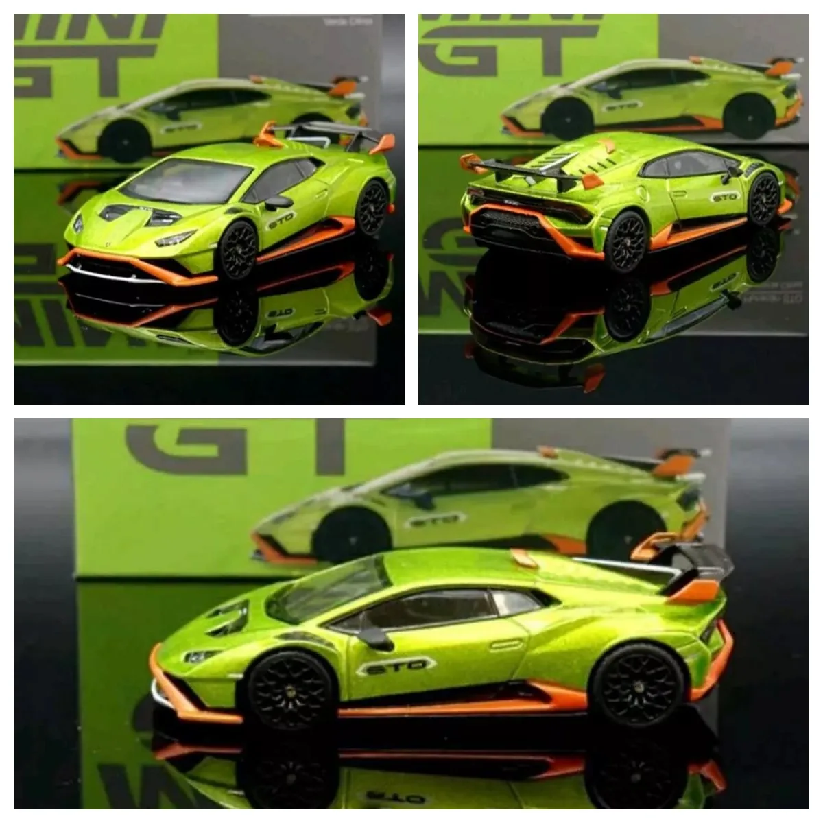 

MINI GT Huracan STO Verde #547 (LorR Random delivery) ~ 1/64 Diecast Model Car Collection Limited Edition Hobby Toys