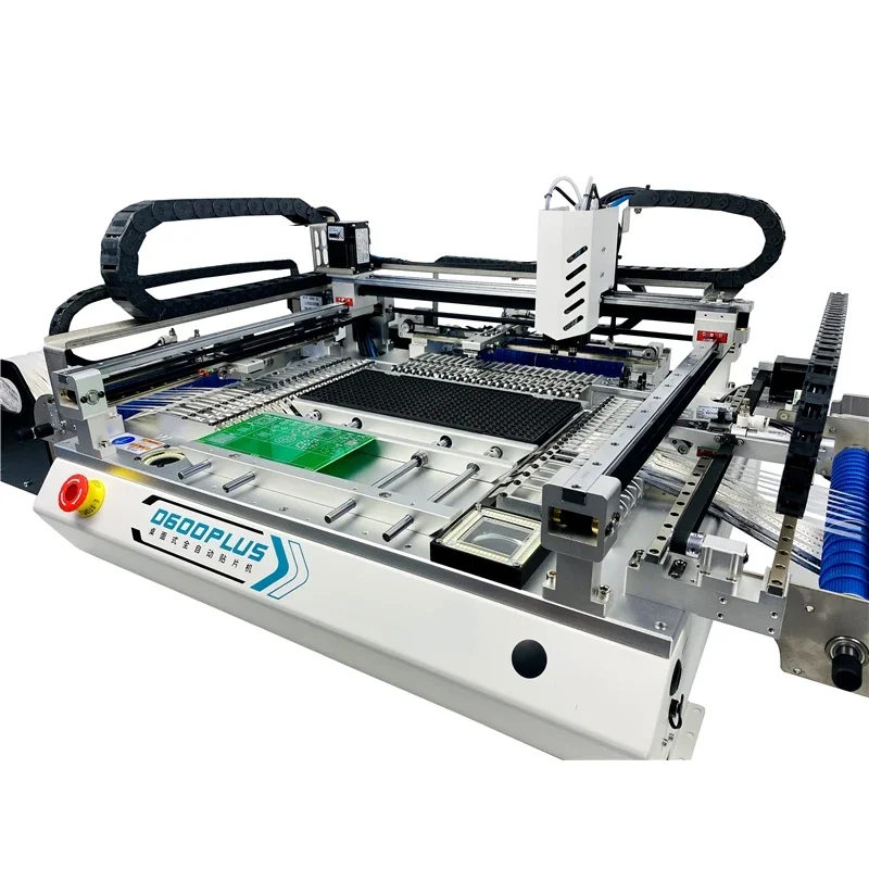 D600Plus 69-Bit SMT Pick and Place Machine with Full Vision 6-Head Desktop Chip Mounter for Electronic Component Assembly