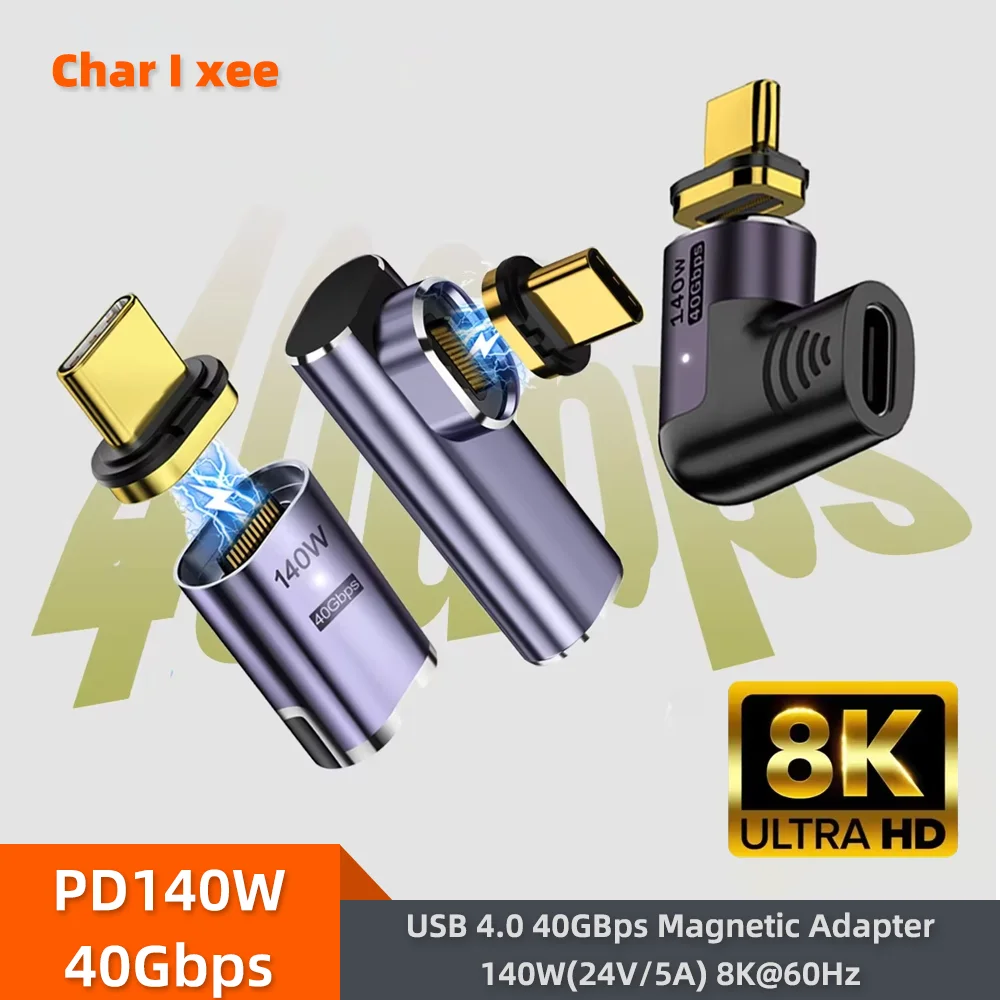 �y�Z�[�����zPD140W USB4.0 40Gbps Thunderbolt3 ���C�A�_�v�^�[ USB C - Type C �}���[�d �}�O�l�b�g�ϊ��P�[�u�� 8K@60Hz USB Type C �A�_�v�^�[