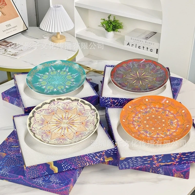 

High - end Bone China Plates Luxury Western - style Steak Plates European - style Dinnerware for Home with High Aesthetic Value