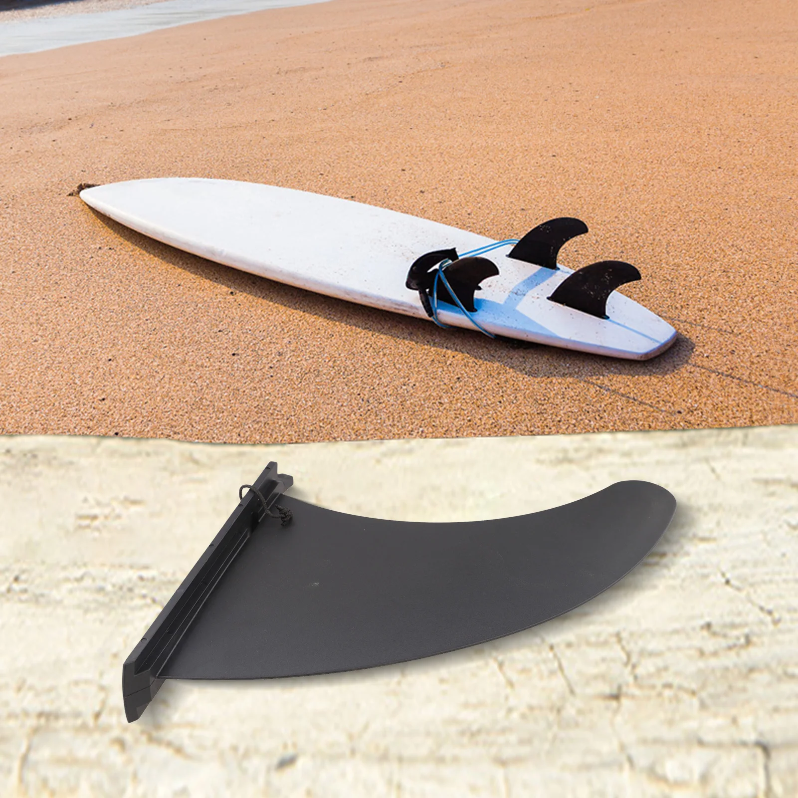 Fin for Soft Top Fin Surf Water Wave for surfboard 9\\\'\' Fin Wind Inflatable SUPS Long Boards Paddle Board for Soft Top for