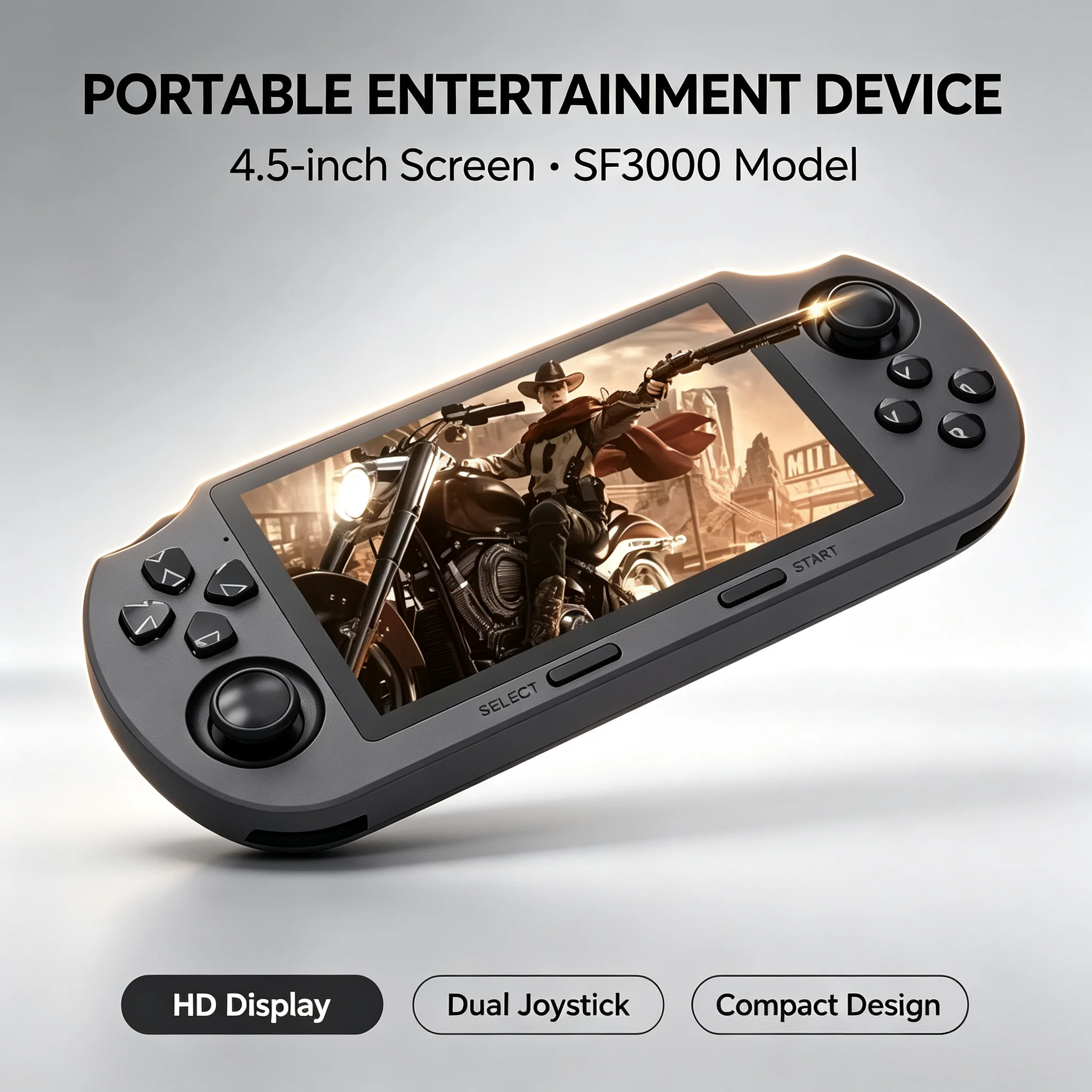 Console de jeux vidéo portable rétro SF3000, système Linux, écran IPS 4,5 pouces 854*480, batterie 3000 mAh, lecteur de jeux vidéo de poche