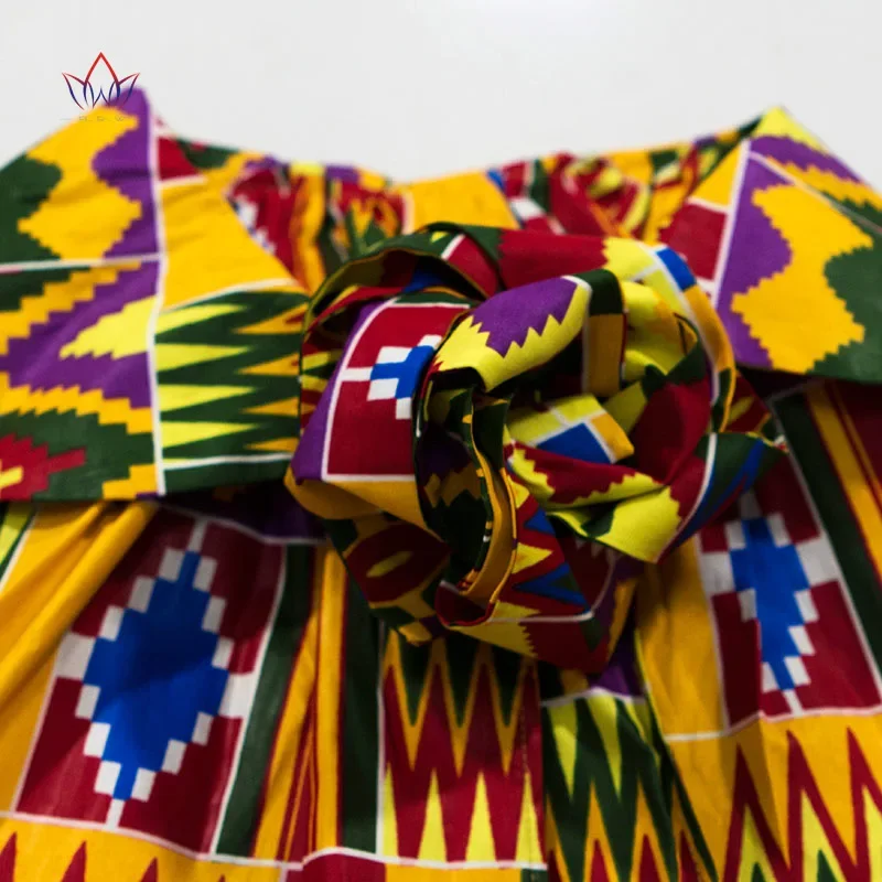 BRW 2024 Fabric African Necklaces For Women Shawl African Chokers Necklaces Print Ankara Tribal Handmade False Collar WYB257