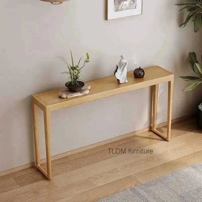 وحدة التحكم المدخل الخشب طاولات جديدة المنزل طويل الصينية الجدول ضوء الفاخرة الصلبة شريط ضيق جدا طاولة وحدة التحكم لغرفة المعيشة #3