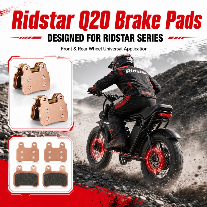 Hydraulic Brake Pads for Ridstar Q20 Q20 Pro H26 Pro YVY K20 K20 Pro C20 Max KTET XD-KL.BS Semi-Metallic