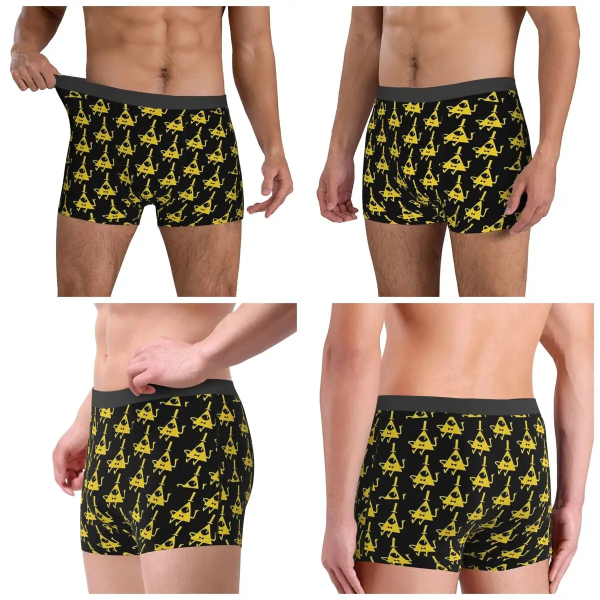 

Boxer Underpants Shorts Bill Cipher Panties Male Ventilate Underwear for Homme Man Boyfriend Gift