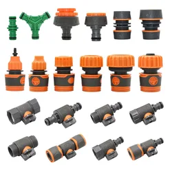 Garden Irrigation Hose Connector, Nipples Coupler, Drip Irrigation System, Waterstop Fittings, 16mm, 1/4 