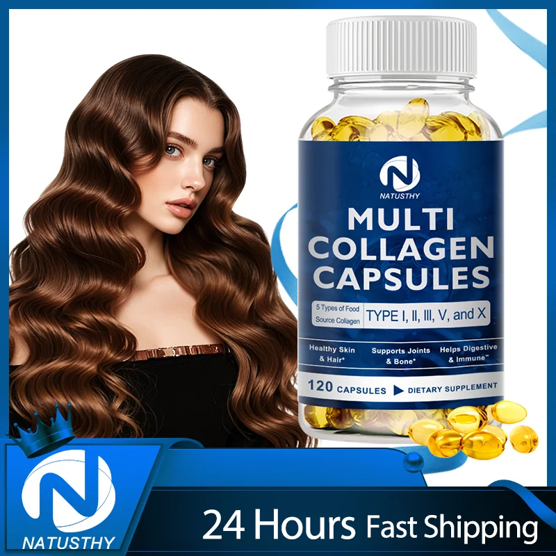 

Hydrolyzed Collagen Capsules - Anti Aging Skincare - Promotes Hair Skin Nails Bones Muscles And Joints Health Collagen Capsules