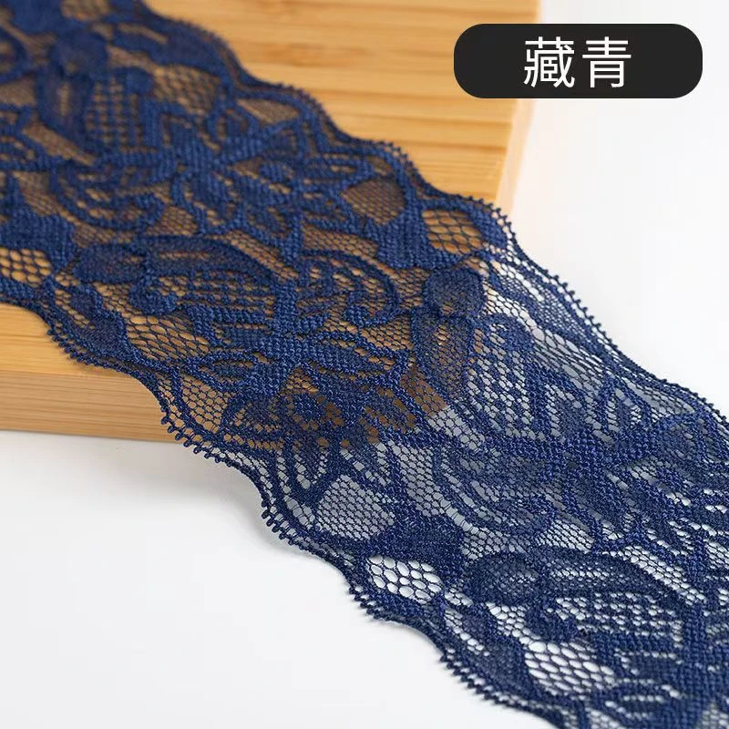 8Cm Spandex-Spitze Elastisches Bastelband Weiß Schwarz Stretch-Spitzenborte Strickmaterial Diy Bekleidungszubehör S30231C023Ada4Ebfa6F6Db788985Fd7B2