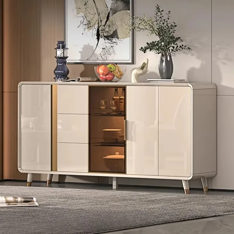 Luxury Morden Living Room Cabinets Organizer Display Storage Showcase Cabinets Drawer Italian Vetrina Soggiorno Home Furniture