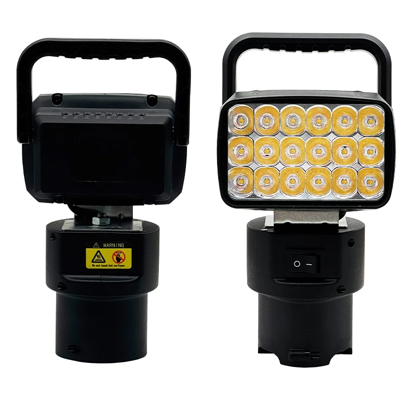 Lampe de travail LED Portable à 18 perles, projecteur portatif pour Lomvum/DeYun/ZhiPu/FuGe BL1013B, batterie au Lithium 12V