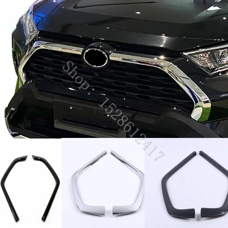 

ABS For Toyota RAV4 RAV 4 Xa50 2019 - 2022 front bumper decoration cover Styling grille trim Strips Grill protector accessories