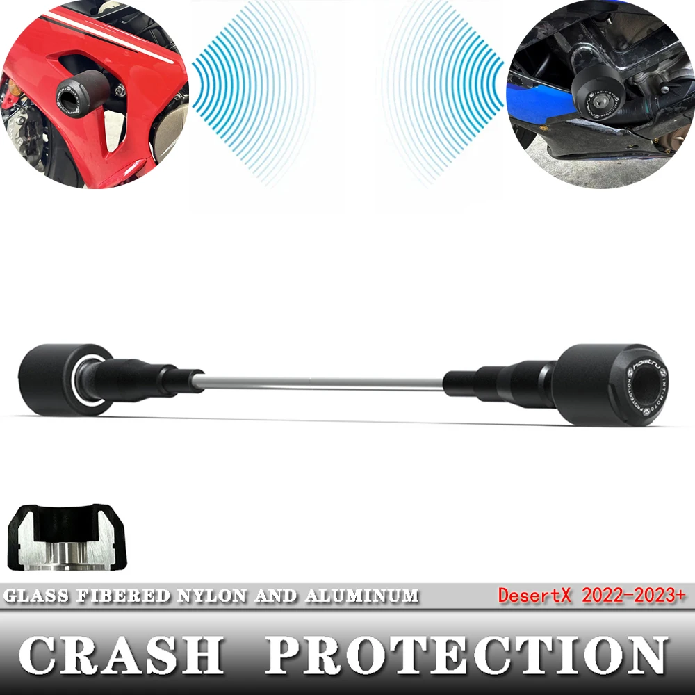 

For Ducati DesertX 2022-2023+ motorcycle Crash Protection Bobbins Aluminum + nylon fiberglass