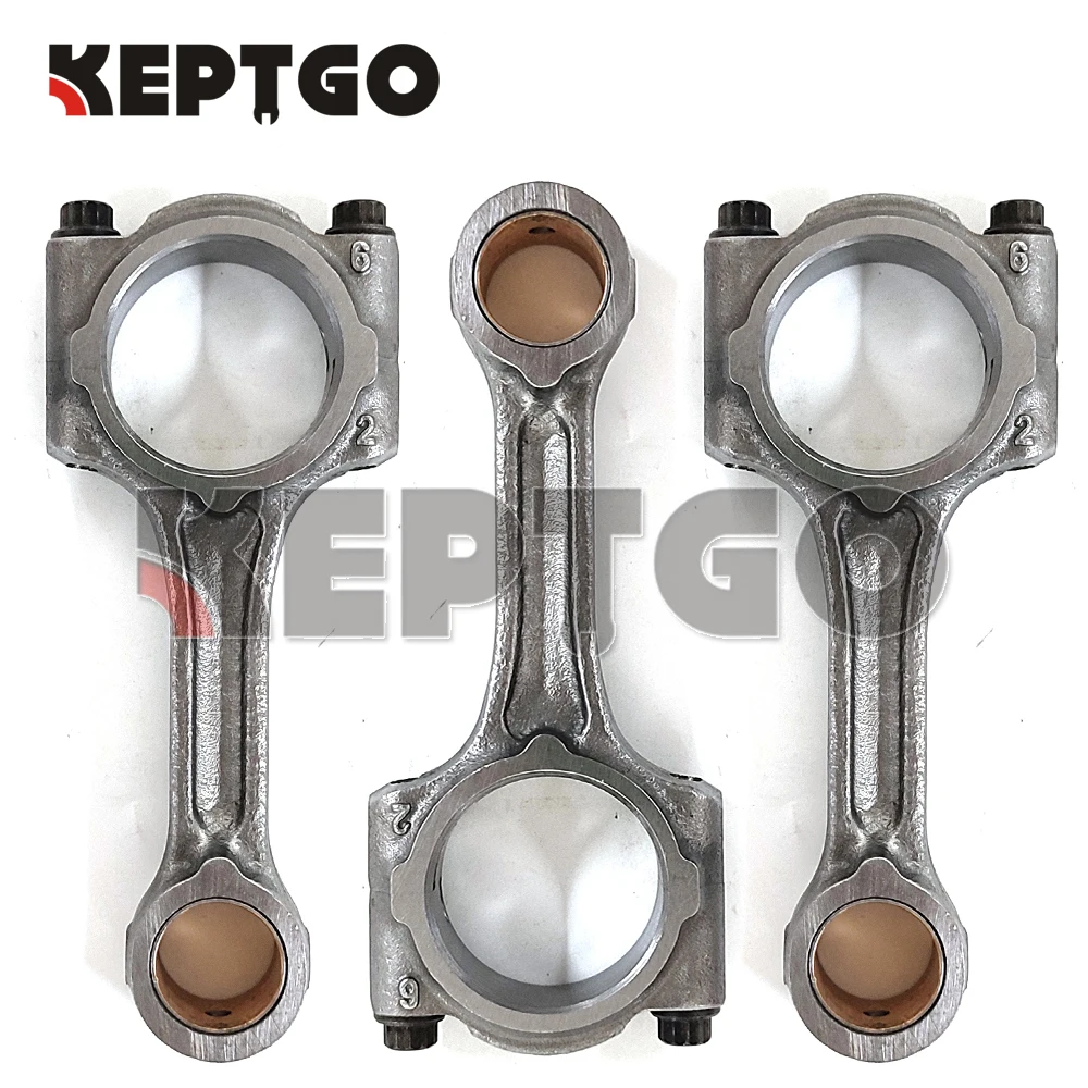 New 3pcs D722 Connecting Rod For Kubota 1G687-22010 D722, D782, D902