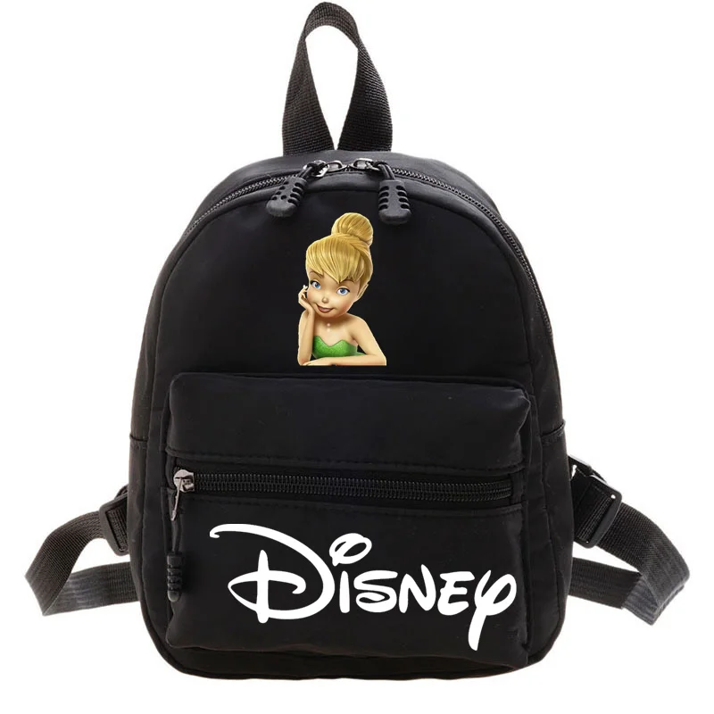 Disney tinker bell feminino bonito mini mochila 2024 novo estilo universitário na moda adolescente meninas saco de viagem moda feminina coração mochilas