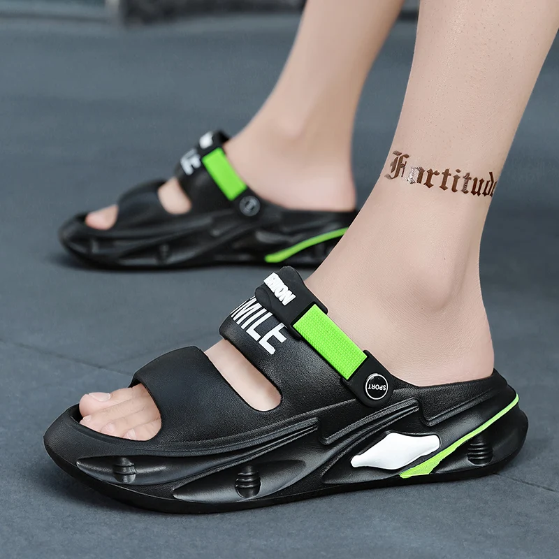 Men\'s Outdoor Sandals Slippers Beach Comfortable Slides Thick Soft Clogs Men Casual Shoes Garden Shoes Men Women Beach Sandals