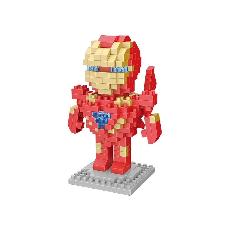 Disney Building Blocks Avengers Micro Diamond Small Particles Assembled Building Blocks Iron Man Spider Toy DIY Building Blocks