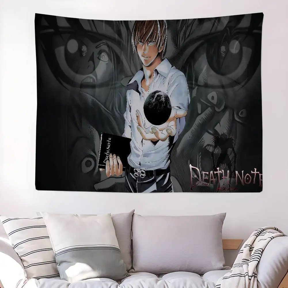 

Classic Anime D-Death N-Note Colorful Tapestry Wall Hanging Bohemian Wall Tapestries Mandala Wall Hanging Sheets