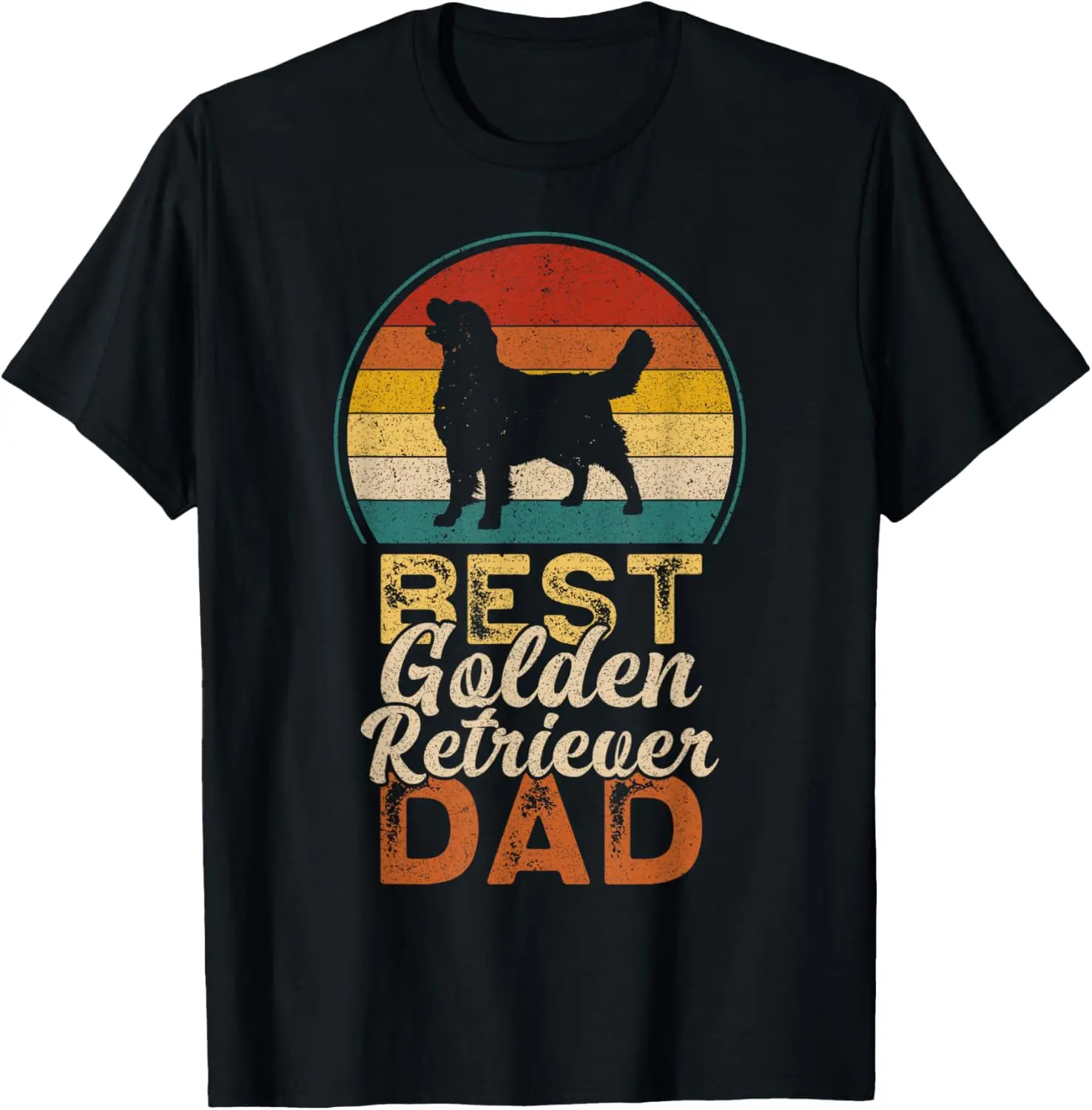 Best Golden Retriever Dad, Father's Day, Golden Daddy T-Shirt