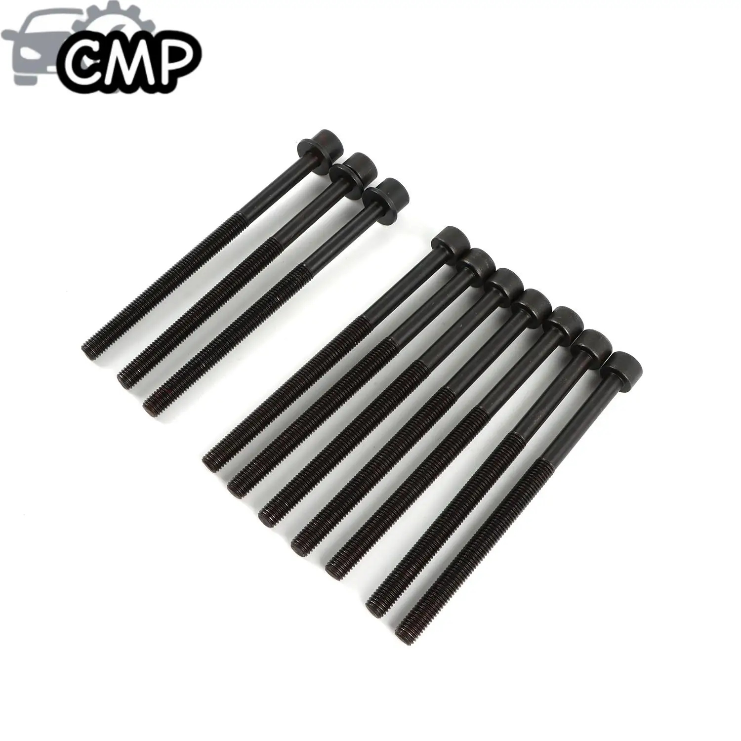 10pcs/lot Engine Cylinder Head Bolts Set 22321-25000 Fit For Hyundai Kia 2012-2020 G4KH 2.0T Car Engine Bolts Parts