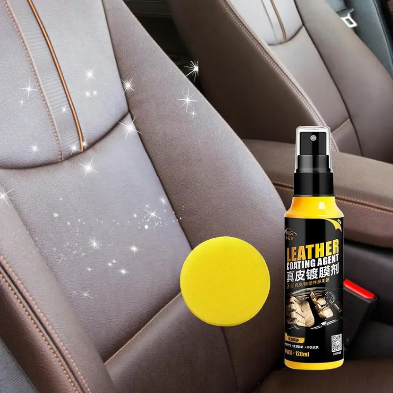 120ml Auto Leather Renovation Agent Car Leather Repair Cream Dashboard Wax Moisturize And Protect Leather Seat For Automobiles