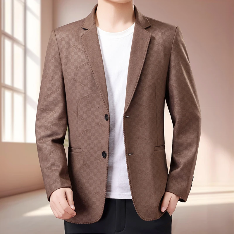 

Мужской высококачественный деловой смарт-кэжуал пиджак - молодежный и стильный, универсальный и подходящий для любых случаев.