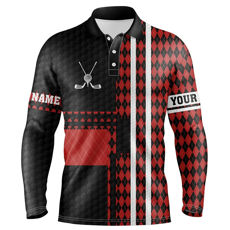 Trend Golf Graphic Polo Shirt For Men Custom Name Team Name 3D Printed Long Sleeve Polo T Shirts Casual Oversized Sports Tops - Image 4