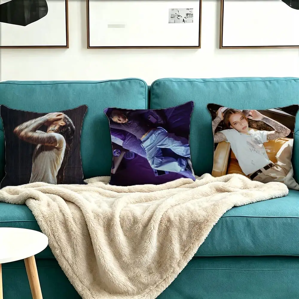 Young Miko Do Not Disturb Pillow Case Square Double-Sided Sofa Cushion Cover Bedroom Bedside Pillow