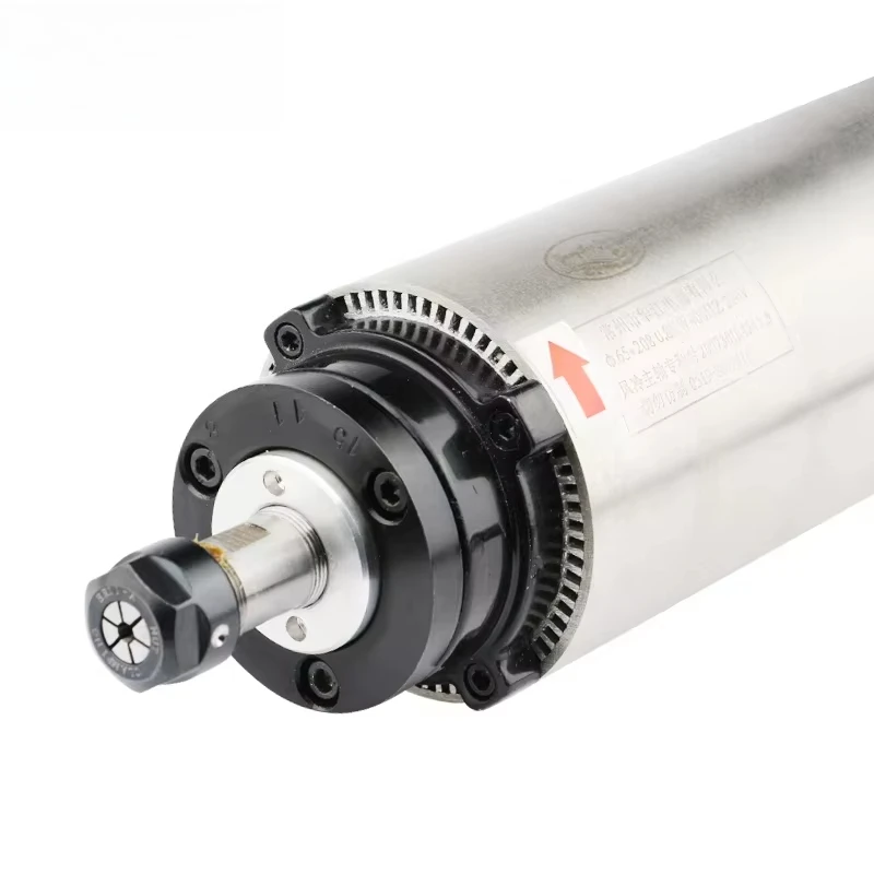 0.8KW 65mm 380V air Cooled Cnc Router Spindle Motor 400Hz ER11 With 4 Bearings for Woodworking