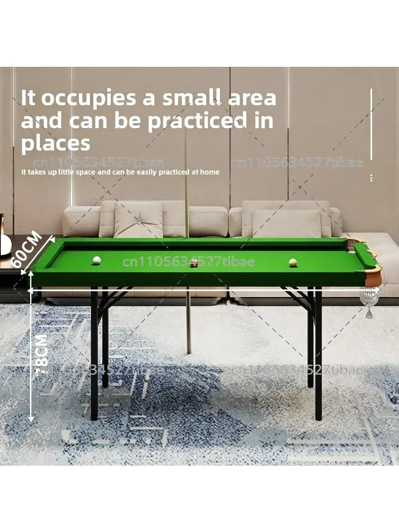 Foldable Pool Table Children Adult Indoor Billiard Table Portable Training Game Table Accurate Practice Durable