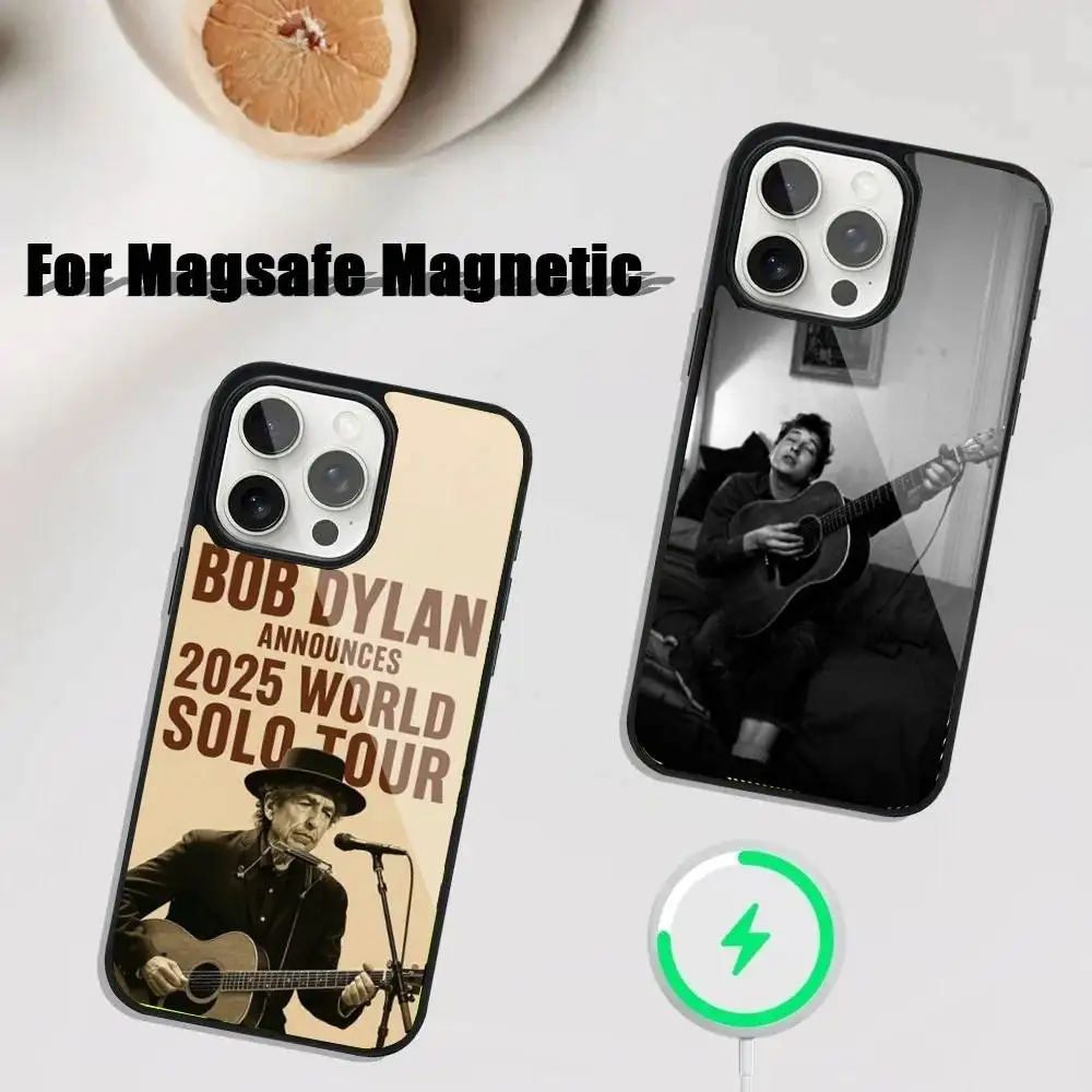 

2025 New B-BOB DYLAN Phone Case For iPhone 17,16,15,14,13,12,11,Pro,Max,Plus,Mini,SE4,E Magnetic Magsafe Wireless Charging