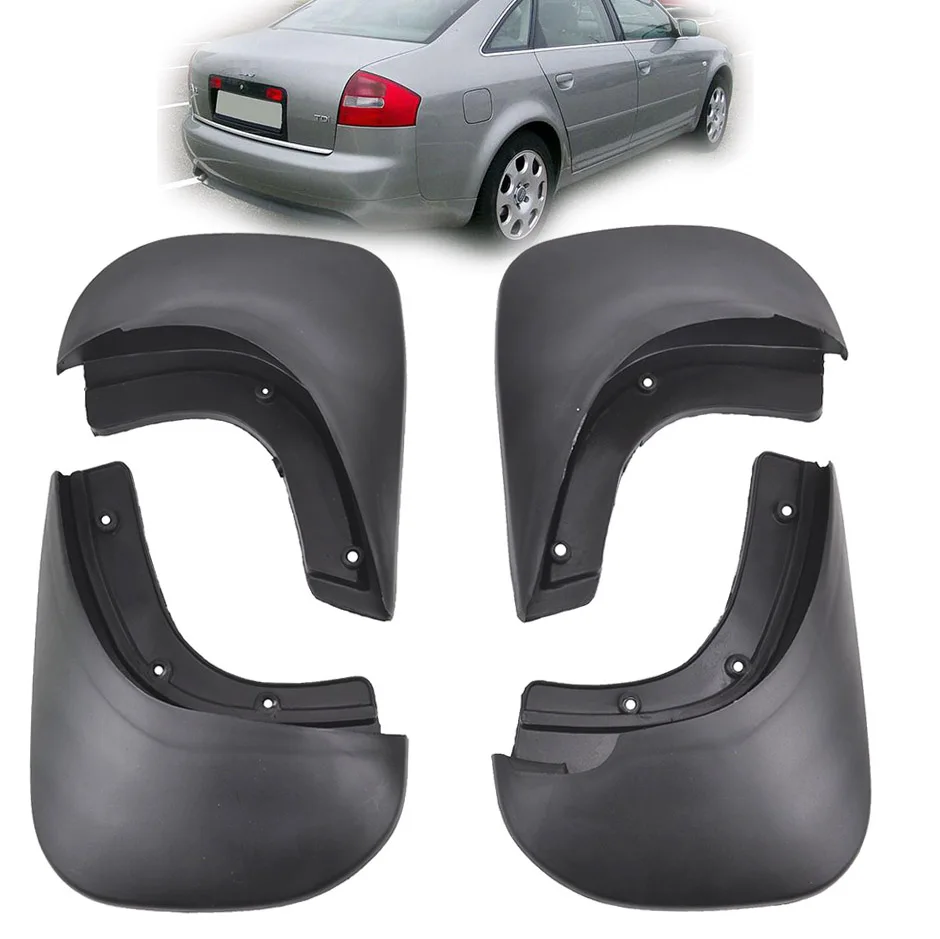 ZESTAW FLAP MUD FIT DO AUDI A6 C5 1998~2005 SEDAN 2004 2003 2002 2001 2000 1999 KlAPKI MUDGUARDS AKCESORIA