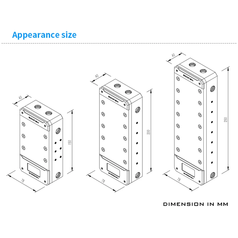 Barrowch FBRE1-Y, BoxFish Reservoirs , LRC 2.0, Acrylic Square Smart Digital Reservoirs , Real-time Temperature