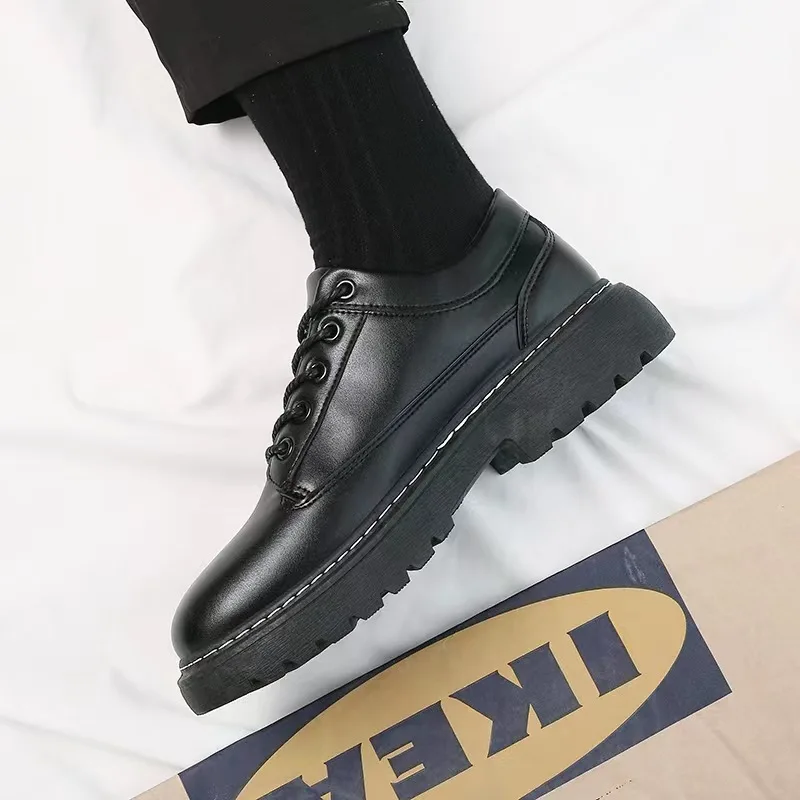 Chaussures en cuir pour hommes à la mode formelles associées à des costumes Occasions rencontres chaussures décontractées d'affaires pour hommes chaussures simples et polyvalentes