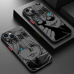 Satoru G-Gojo J-Jujutsu Kaisen Frosted Translucent For Apple iPhone 15 14 13 12 11 XS XR X 8 7 SE Pro Max Plus Mini Cover